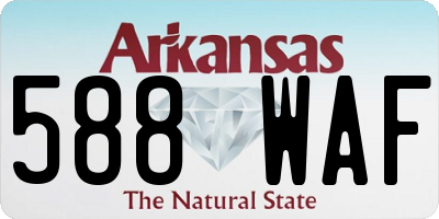 AR license plate 588WAF