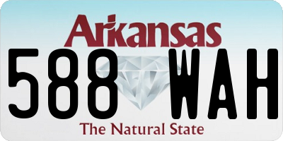 AR license plate 588WAH