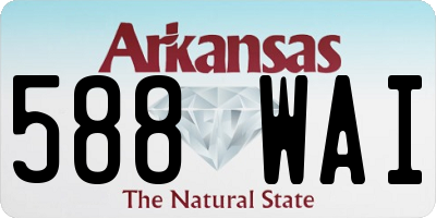 AR license plate 588WAI