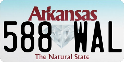 AR license plate 588WAL