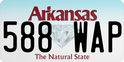 AR license plate 588WAP