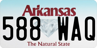 AR license plate 588WAQ