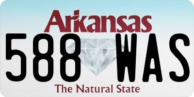 AR license plate 588WAS