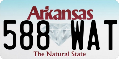 AR license plate 588WAT