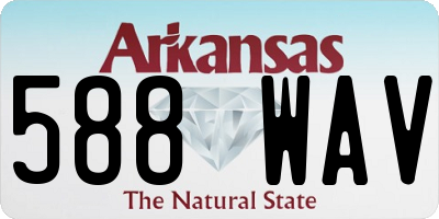 AR license plate 588WAV