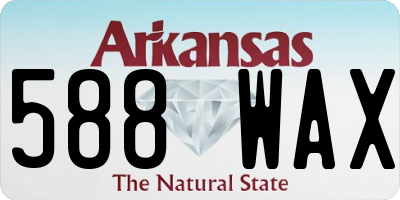 AR license plate 588WAX