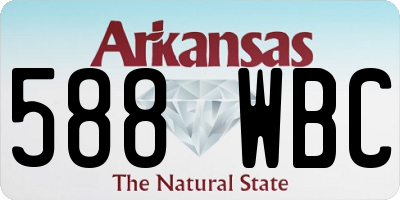 AR license plate 588WBC