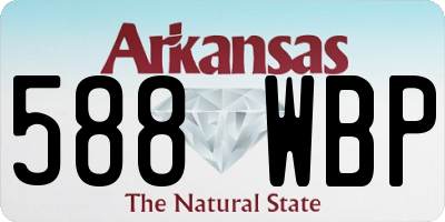 AR license plate 588WBP