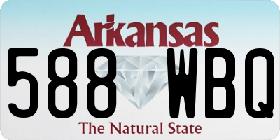 AR license plate 588WBQ