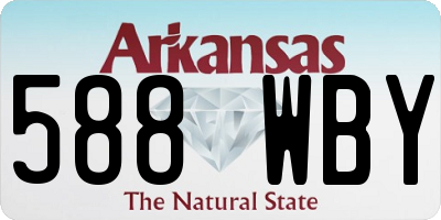 AR license plate 588WBY