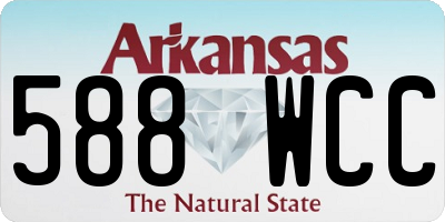 AR license plate 588WCC