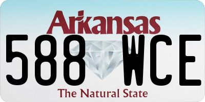 AR license plate 588WCE