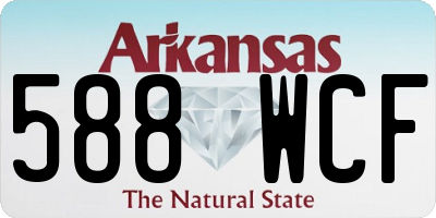 AR license plate 588WCF