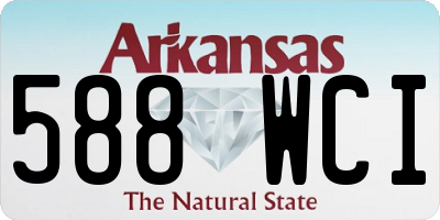 AR license plate 588WCI