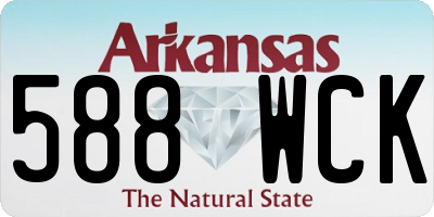 AR license plate 588WCK