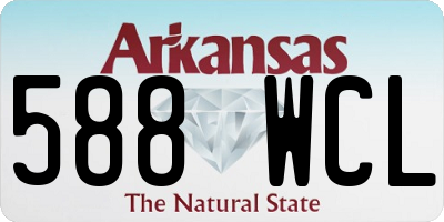 AR license plate 588WCL