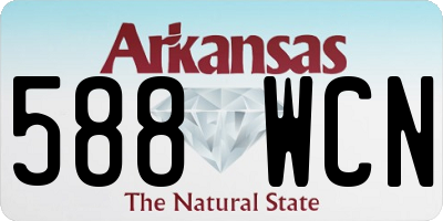 AR license plate 588WCN