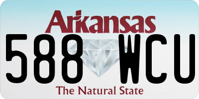 AR license plate 588WCU