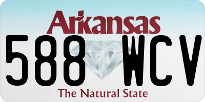 AR license plate 588WCV