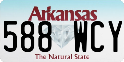 AR license plate 588WCY