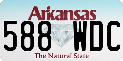 AR license plate 588WDC