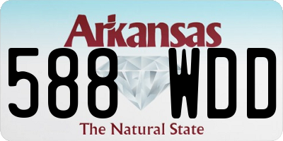 AR license plate 588WDD