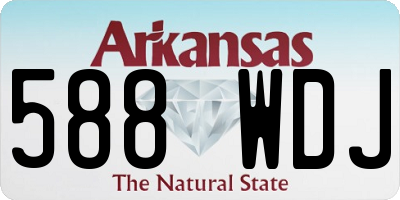 AR license plate 588WDJ