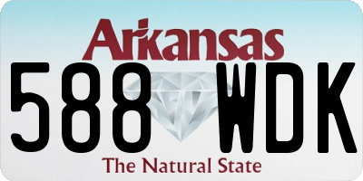 AR license plate 588WDK