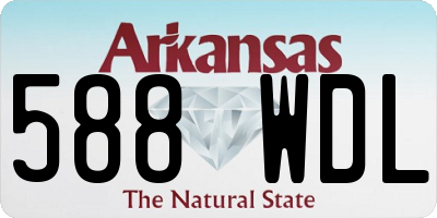 AR license plate 588WDL