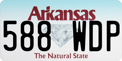 AR license plate 588WDP