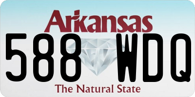 AR license plate 588WDQ