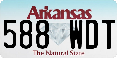 AR license plate 588WDT