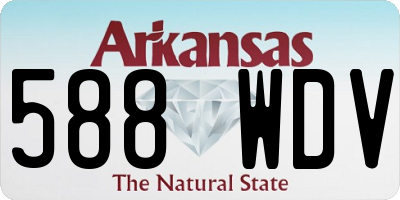 AR license plate 588WDV