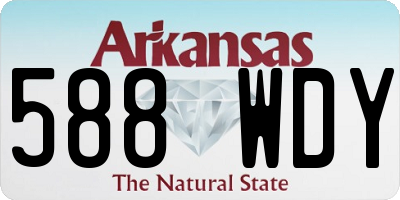 AR license plate 588WDY