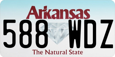AR license plate 588WDZ