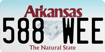 AR license plate 588WEE