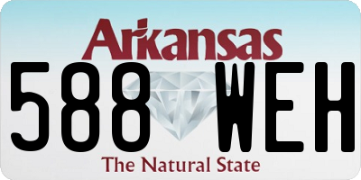 AR license plate 588WEH