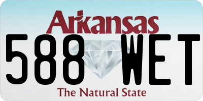 AR license plate 588WET