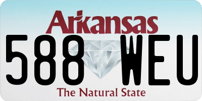 AR license plate 588WEU