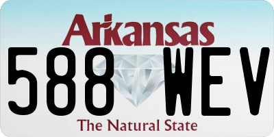 AR license plate 588WEV