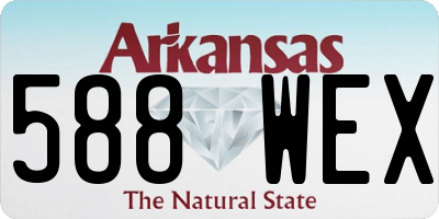 AR license plate 588WEX
