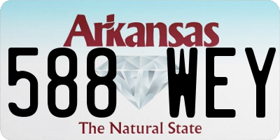 AR license plate 588WEY