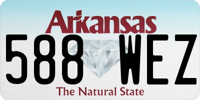 AR license plate 588WEZ