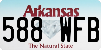 AR license plate 588WFB