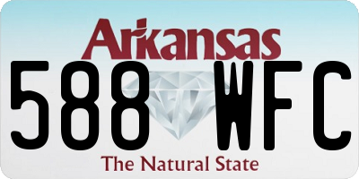 AR license plate 588WFC