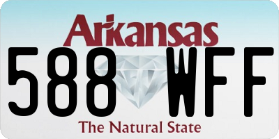AR license plate 588WFF