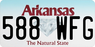 AR license plate 588WFG