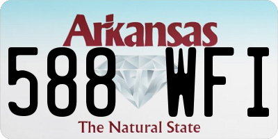 AR license plate 588WFI