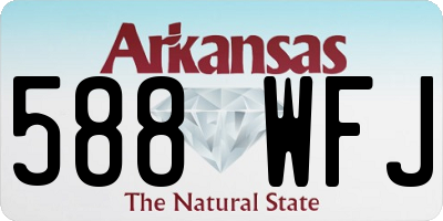 AR license plate 588WFJ