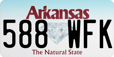 AR license plate 588WFK
